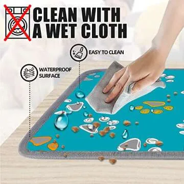 Furrybaby Pet Heating Pad, Waterproof Dog Heating Pad Mat for Cat with 5 Level Timer and Temperature, Pet Heated Warming Pad with Durable Anti-Bite Tube Indoor for Puppy Dog Cat (Green Paw, 17" X 17")