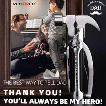 VEITORLD Multitool with Engraved Box - Perfect Dad Gifts