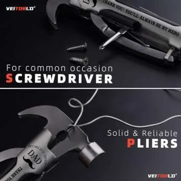 VEITORLD Multitool with Engraved Box - Perfect Dad Gifts