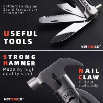VEITORLD Multitool with Engraved Box - Perfect Dad Gifts