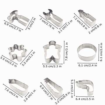 Mini Construction Tools Cookie Cutters Set of 9 pcs