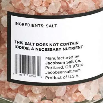 Jacobsen Himalayan Pink Sea Salt for Culinary Enthusiasts