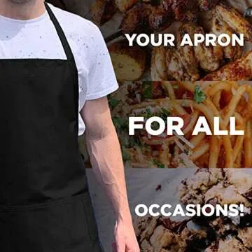 BBQ Legend Funny Adjustable Apron for Men with Pockets