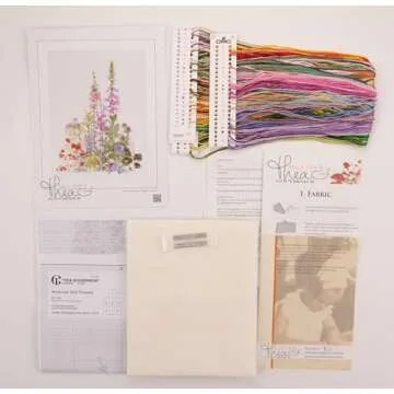 Thea Gouverneur Cross Stitch Kit American Wild Flowers