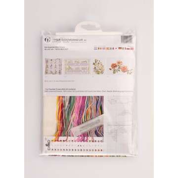 Thea Gouverneur Cross Stitch Kit American Wild Flowers