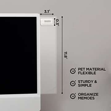 Organize with the MECCALINE Monitor Memo Board - 2-Piece Holder
