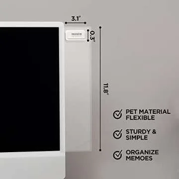 Organize with the MECCALINE Monitor Memo Board - 2-Piece Holder