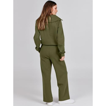 Stylish ANRABESS Women 2 Piece Sweatpants and Sweatshirt