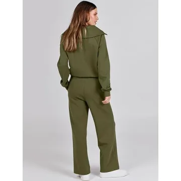Stylish ANRABESS Women 2 Piece Sweatpants and Sweatshirt
