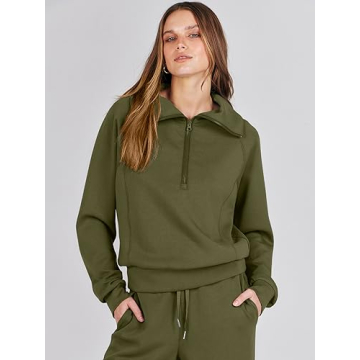 Stylish ANRABESS Women 2 Piece Sweatpants and Sweatshirt