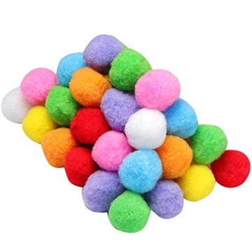 Vibrant 1.5" Assorted Pom Poms for Creative Crafts