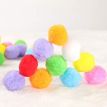 Vibrant 1.5" Assorted Pom Poms for Creative Crafts