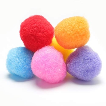 Vibrant 1.5" Assorted Pom Poms for Creative Crafts