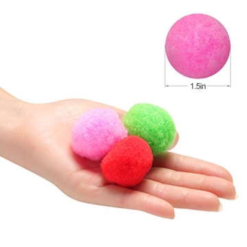 Vibrant 1.5" Assorted Pom Poms for Creative Crafts