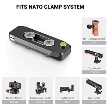 SMALLRIG Low-Profile Quick Release NATO Rail BUN2468