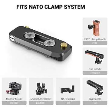 SMALLRIG Low-Profile Quick Release NATO Rail BUN2468