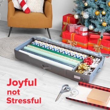 Premium Wrapping Paper Storage Container for Easy Organization