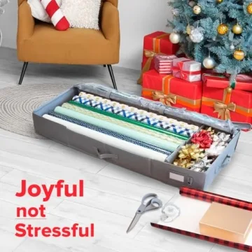 Premium Wrapping Paper Storage Container for Easy Organization