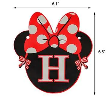 Red Minnie Birthday Banner for Kids Celebrations
