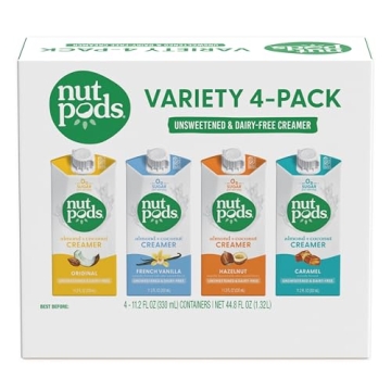 nutpods Dairy-Free Creamer Variety Pack for Coffee Lovers