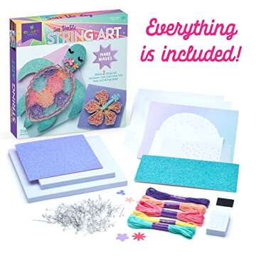 Craft-tastic — String Art Sea Turtle for 2 Fun Craft Projects — Sea Turtle and Hibiscus Flower ?...