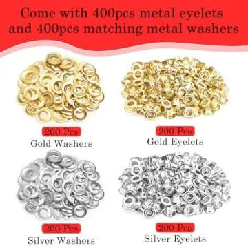 803Pcs Grommet Eyelet Pliers Kit for Crafts