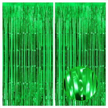 KatchOn Green Streamers - 3.2x8 Feet Party Decorations