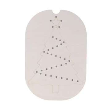 Christmas Tree Pattern Wooden Peg Puzzle Game Board, Early Education Fine Motor Training Sensory Board Game for Stress Anxiety Relief