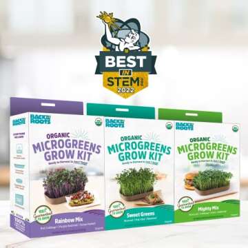 Back to the Roots DIY Microgreen Grow Kit, 6-Grow Variety Pack