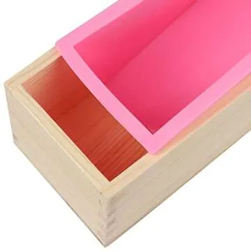 Soap Loaf Box, 42 oz Soap Box for Soap Making with Wooden Boxes, Set of 4, Soap Bar Box Can Be Used for Homemade Soap Produce, Soap Making, Ideal Size and Large Capacity, by GNIEMCKIN