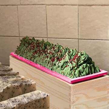 Soap Loaf Box, 42 oz Soap Box for Soap Making with Wooden Boxes, Set of 4, Soap Bar Box Can Be Used for Homemade Soap Produce, Soap Making, Ideal Size and Large Capacity, by GNIEMCKIN