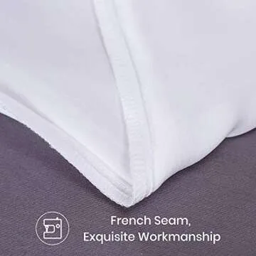 LILYSILK 2pc Silk Pillowcase Set Standard Luxury Both Sides Real 19 Momme Mulberry Charmeuse White Standard