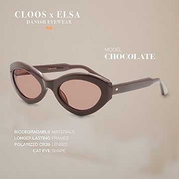 Elsa Hosk Christopher Cloos Vintage Polarized Sunglasses Eco-Friendly