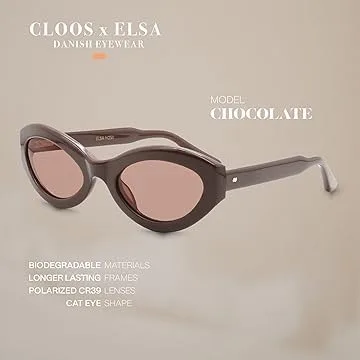 Elsa Hosk Christopher Cloos Vintage Polarized Sunglasses Eco-Friendly