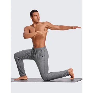 CRZ YOGA Men's Super-Soft Lounge Pants with Pockets