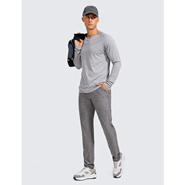 CRZ YOGA Men's Super-Soft Lounge Pants with Pockets