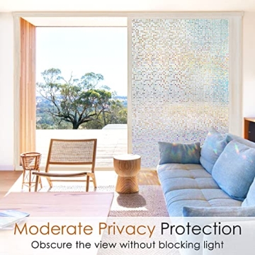 rabbitgoo Colorful Window Film for Privacy and Beauty