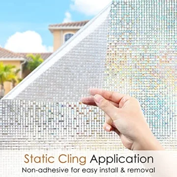 rabbitgoo Colorful Window Film for Privacy and Beauty