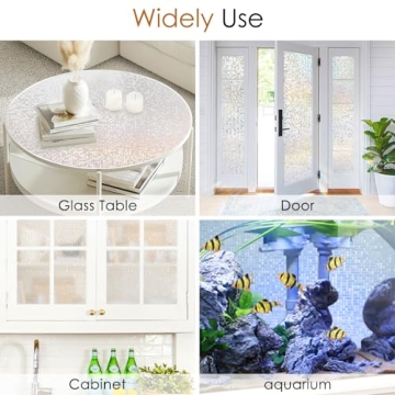 rabbitgoo Colorful Window Film for Privacy and Beauty