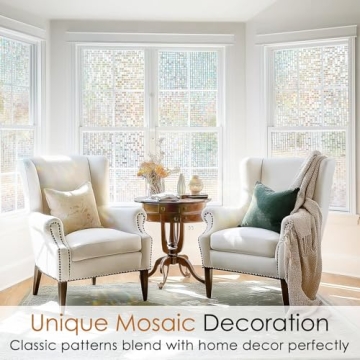 rabbitgoo Colorful Window Film for Privacy and Beauty