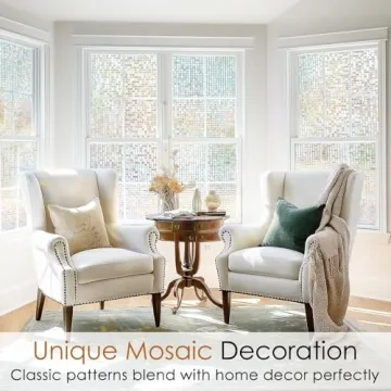 rabbitgoo Colorful Window Film for Privacy and Beauty