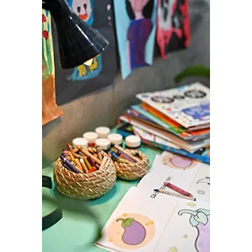 Set of 3 Handmade Seagrass Woven Baskets for Stylish Storage