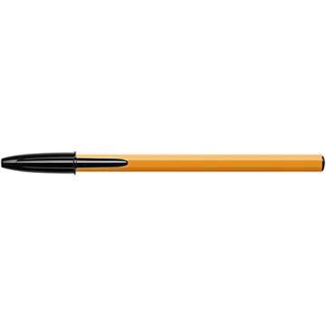 Bic Orange Fine, Ballpoint Pens, Writing Pens with Long-Lasting Ink, Fine Point (0.8 mm), Black Ink, Box of 20