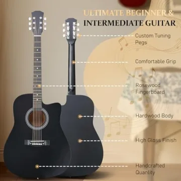 Ktaxon 41 Inch Beginner Acoustic Guitar Full Kit with Accessories