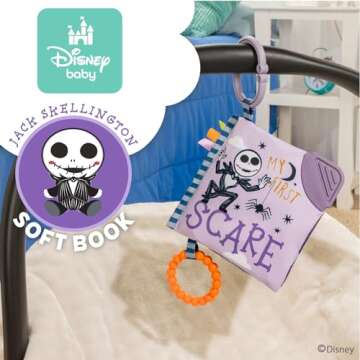 Kids Preferred Disney Nightmare Before Christmas My First Scare Jack Skellington Soft Book Baby Teet...