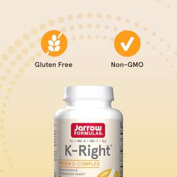 Jarrow K-Right - Vitamin K-Complex for Bone & Heart Health