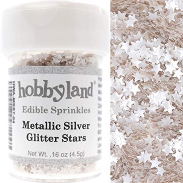 Hobbyland Edible Glittery Stars for Baking and Drinks