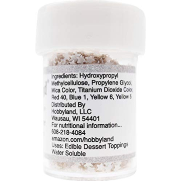 Hobbyland Edible Glittery Stars for Baking and Drinks