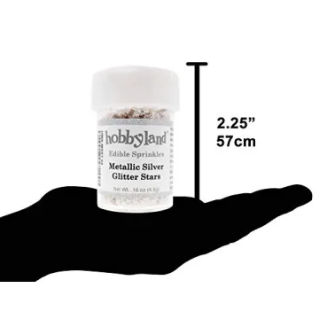 Hobbyland Edible Glittery Stars for Baking and Drinks