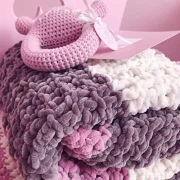 Himalaya Dolphin Baby Yarn Knitting Yarn 2 Skeins 264 Yards 2x100gram Super Bulky Baby Blanket Yarn (80303)